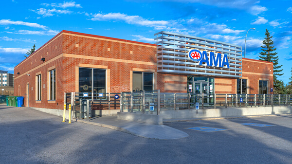 AMA Travel and ICE foreign exchange services at Crowfoot Centre in Calgary Alberta