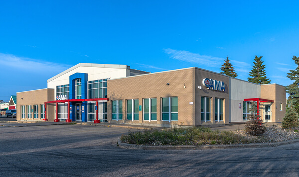 AMA Travel and ICE foreign exchange services at Grande Prairie AMA Centre in Alberta