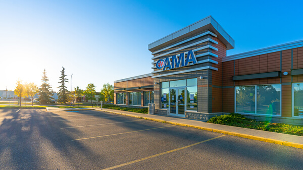 AMA Travel and ICE foreign exchange services at Sherwood Park AMA Centre in Alberta